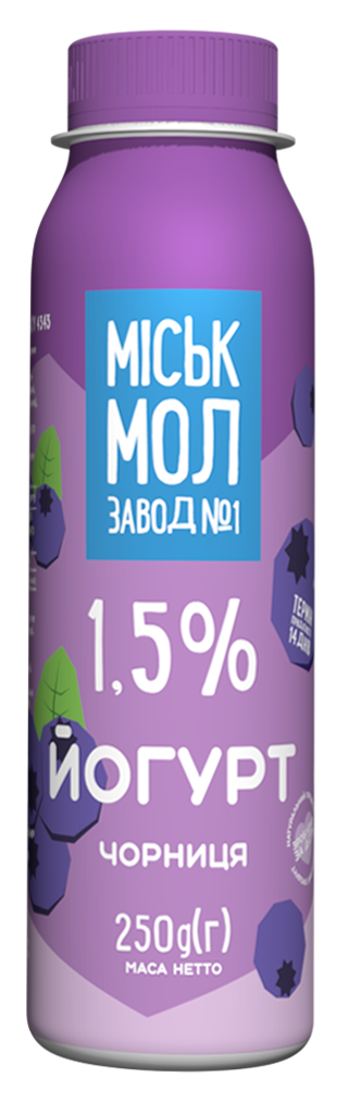 Товар: Йогурт «Чорниця» 1,5%