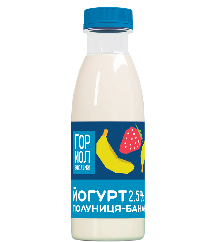 Товар: Йогурт «Полуниця–банан» 2,5%
