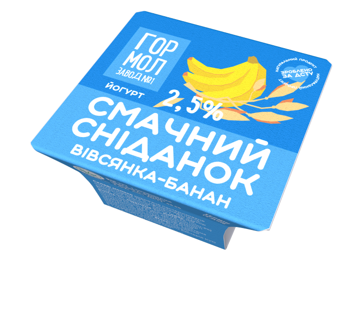 Товар: Йогурт «Вівсянка-банан» 2,5%