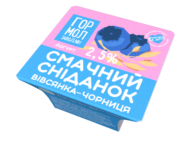 Товар: Йогурт «Овсянка-черника» 2,5%