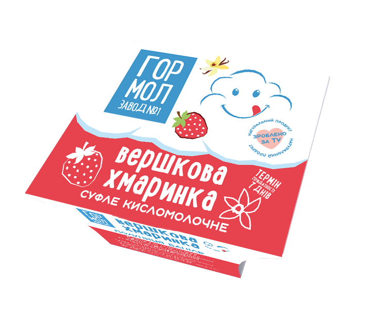Товар: Суфле Вершкова хмаринка «Клубника-ваниль»