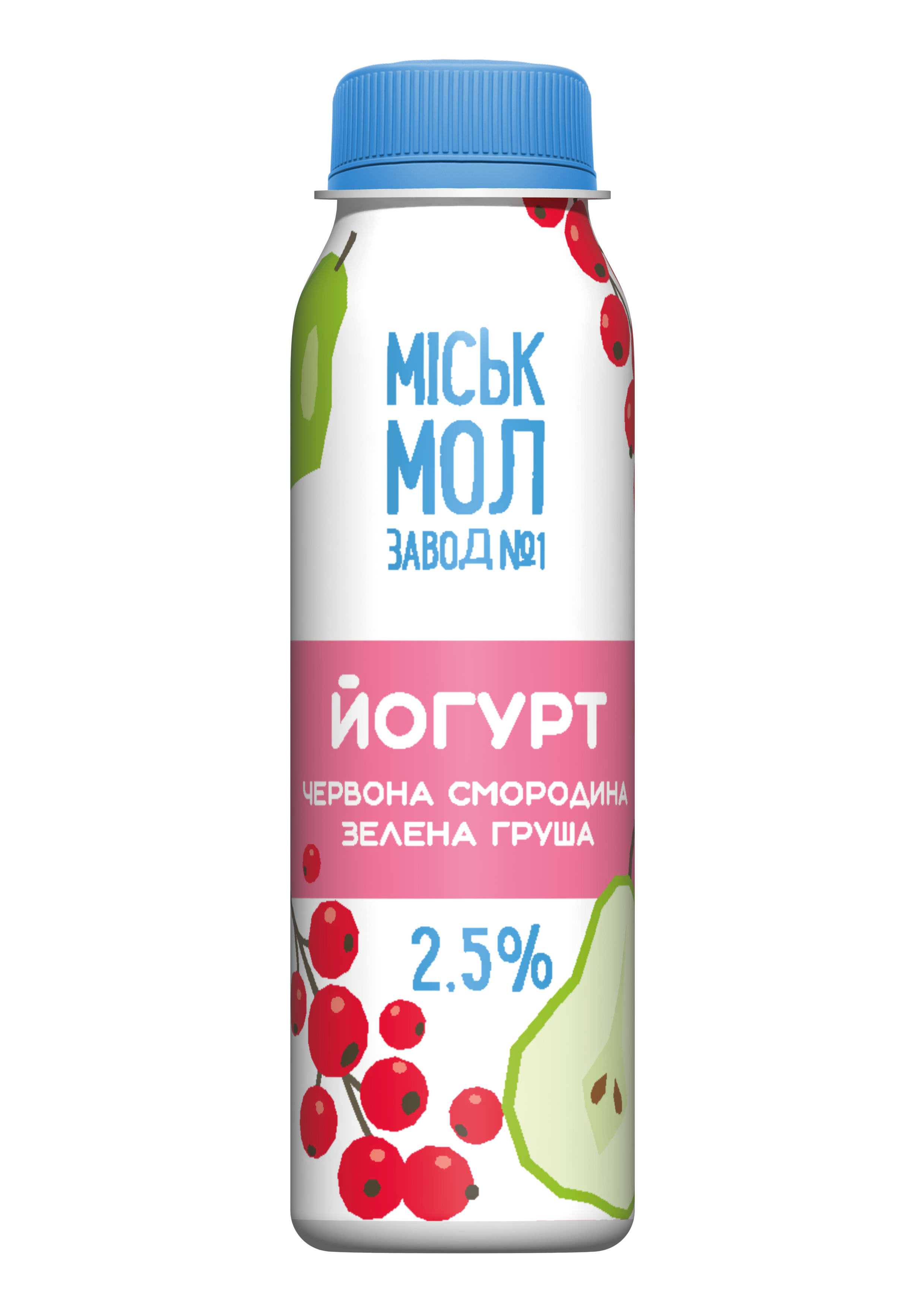 Товар: Йогурт з джемом «Червона смородина-зелена груша» 2,5%