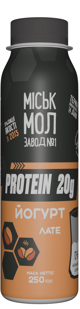 Товар: Йогурт нежирний збагачений білком з сиропом «Лате»