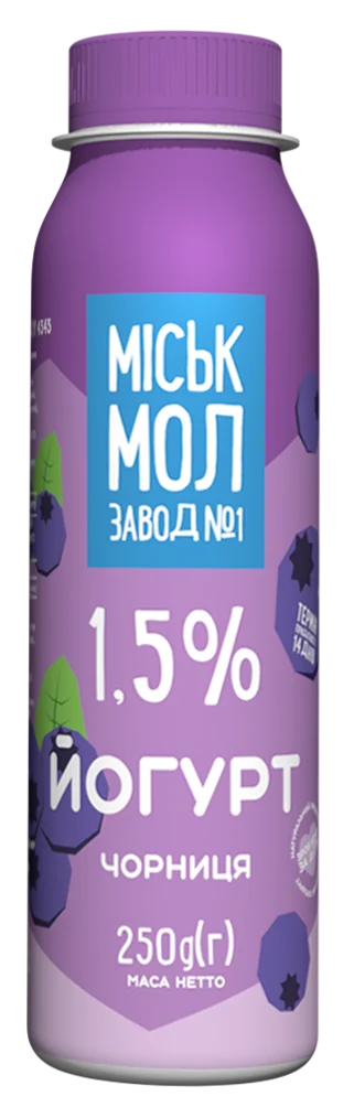 Товар: Йогурт «Чорниця» 1,5%
