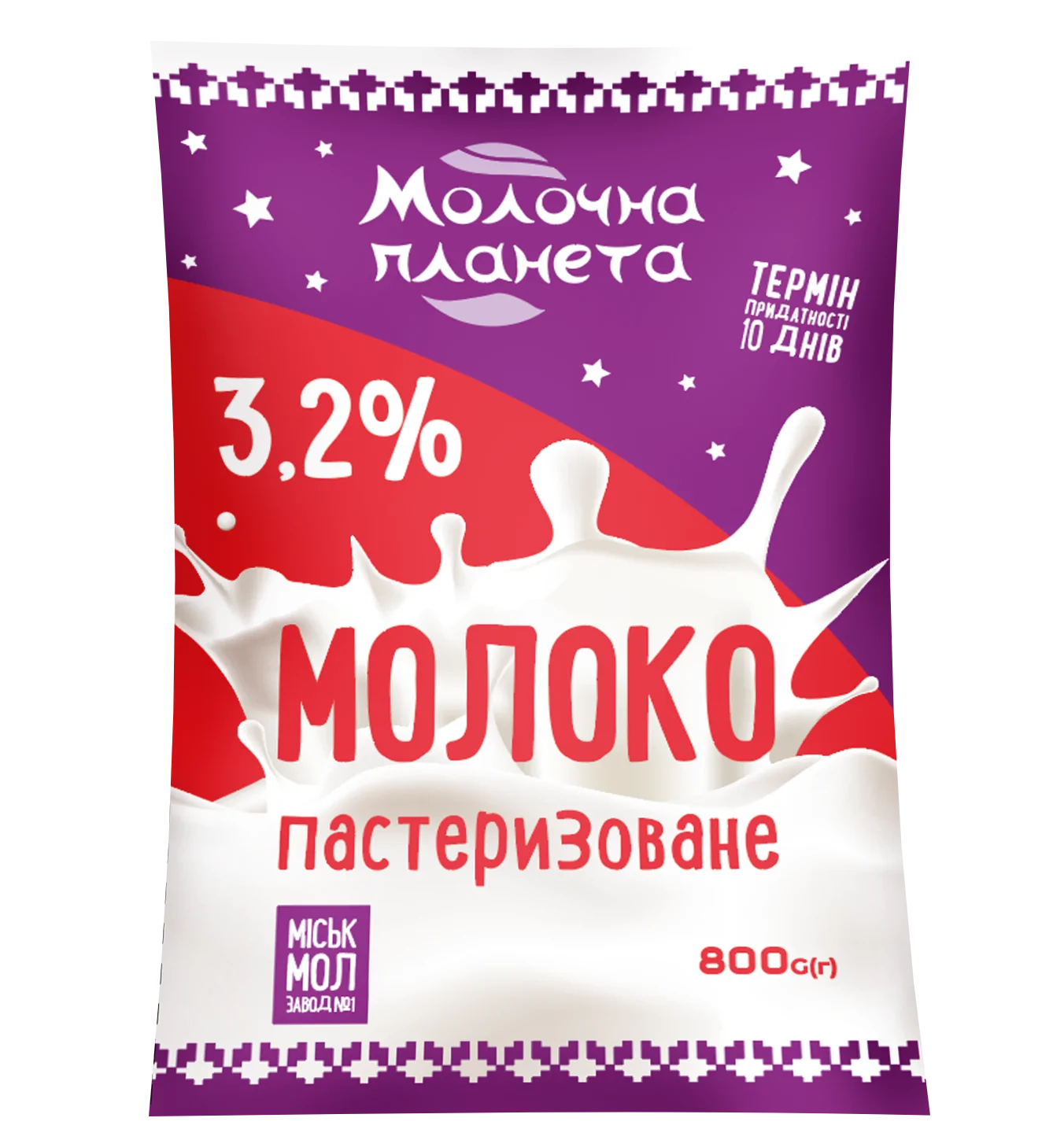 Товар: Молоко пастеризоване 3,2%