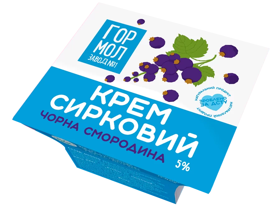 Товар: Крем творожный «Черная смородина» 5%