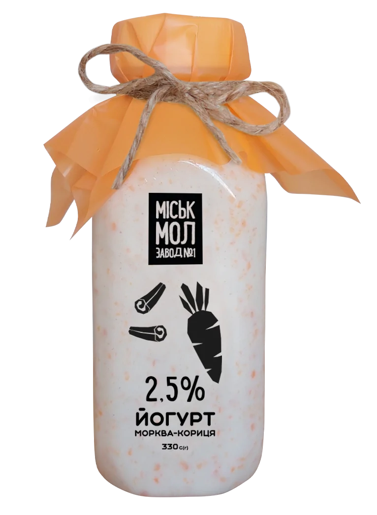 Товар: Йогурт 2,5% «Морква-кориця»