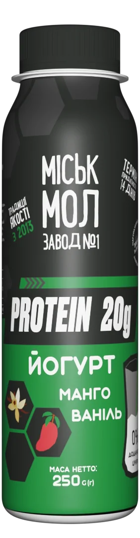 Товар: Йогурт нежирний збагачений білком з сиропом «Манго-ваніль»