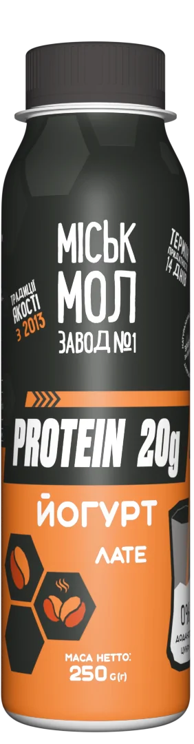 Товар: Йогурт нежирний збагачений білком з сиропом «Лате»